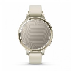 Умные часы Garmin Lily 2 Active Lunar Gold/Bone со светло-бежевым ремешком