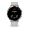 Умные часы Garmin Venu 3S 41mm Advanced GPS Smartwatch Sage Gray Silver с серо-зеленым ремешком