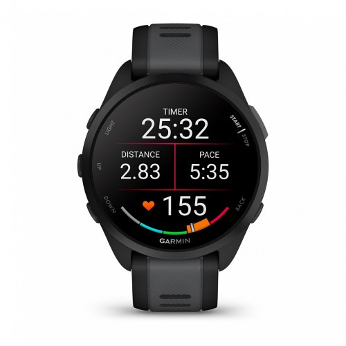 Умные часы Garmin Forerunner 165 черный с серым ремешком