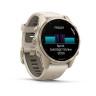 Умные часы Garmin Fenix 8 43mm Amoled Sapphire Soft Gold DLC Титановый с дымчато-серым ремешком