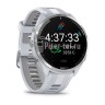 Умные часы Garmin Forerunner 965 белые, титановый безель, с белым ремешком