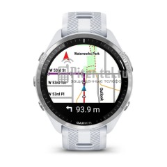 Умные часы Garmin Forerunner 965 белые, титановый безель, с белым ремешком