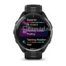 Умные часы Garmin Forerunner 965 черные, темно-серый DLC титановый безель, с черным ремешком