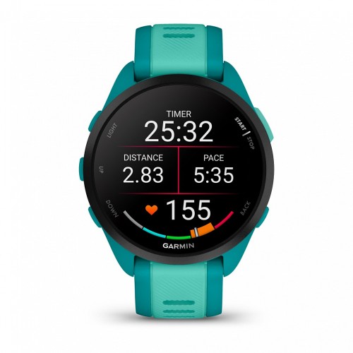 Умные часы Garmin Forerunner 165 Music c бирюзовым ремешком