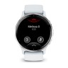 Умные часы Garmin Venu 3 45mm Advanced GPS Smartwatch Silver Whitestone с белым ремешком
