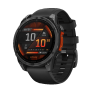 Умные часы Garmin Fenix 8 47mm Amoled Slate Grey с черным ремешком